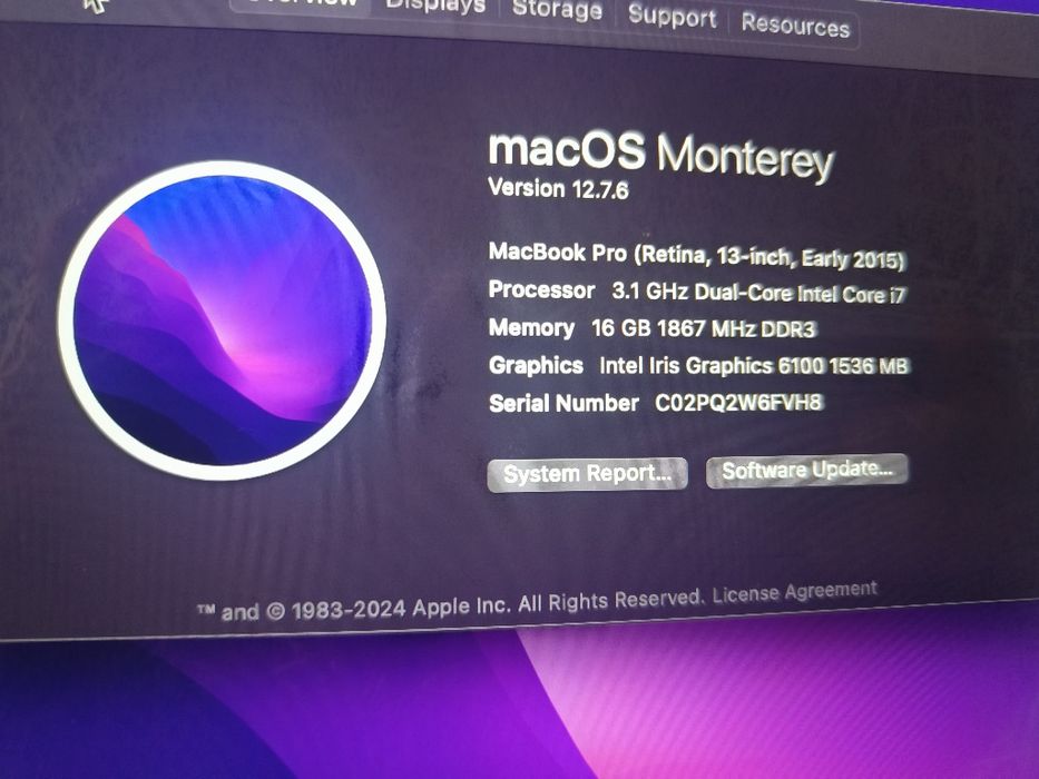 Vând MacBook pro 2015 13 inch