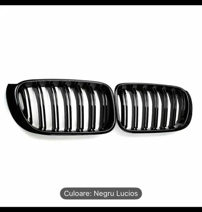 Set Grile/Nari Duble Radiator Bmw M Style X3 F25 X4 F26 2014-2017 Negru Lucios , NOI