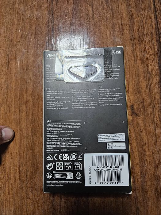 Corsair vengeance ddr5 24x4 96gb 7000mhz ram