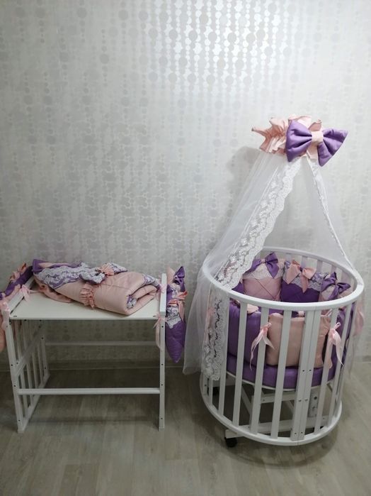 Бортики, одеяло-конверт, балдахин