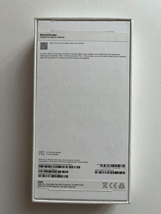 Айфон 15 про макс 256 гб