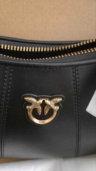 PINKO Дамска чанта Love Mini Half Moon Simply