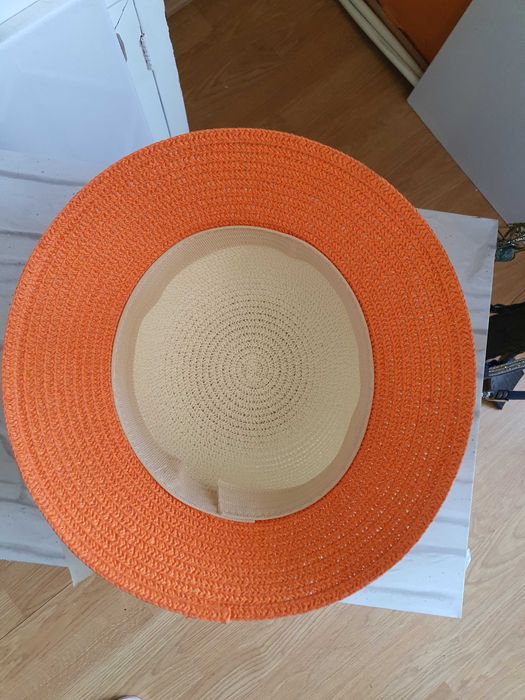 Palarie eleganta de vara din paie cu flori pentru copii