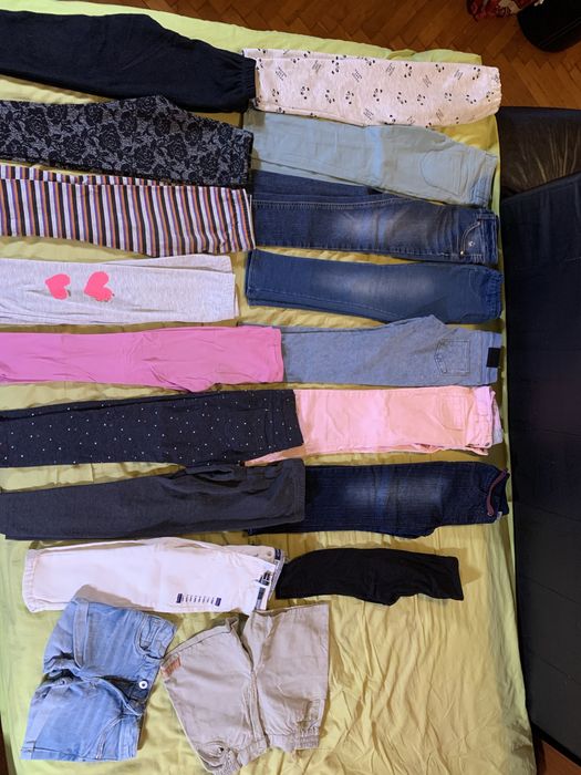 Дънки, блузи, рокли, пуловери 6-7 години 116-122