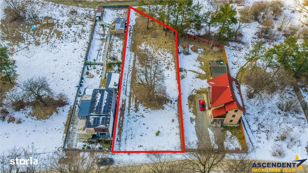 Film! Teren intravilan pe 1.300mp, arie apreciabila de case, Bunloc, B