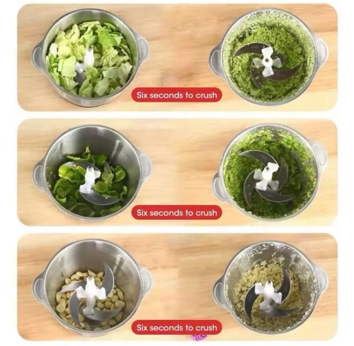 Мултифункционален чопър шейкър миксер месомелачка  5 литра 2000 вата