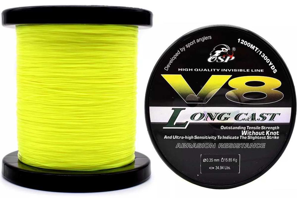 НОВО Страхотна Корда/Влакно 1000/1200м/350м/300 Osp V8 Корда