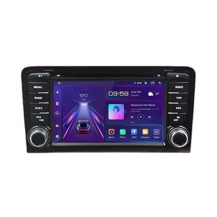 Navigatie Android Audi A3 Octa Core 2GB RAM