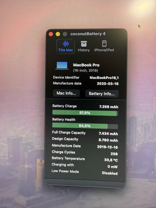 Macbook Pro 16’ I9 64GB Ram 2TB SSD