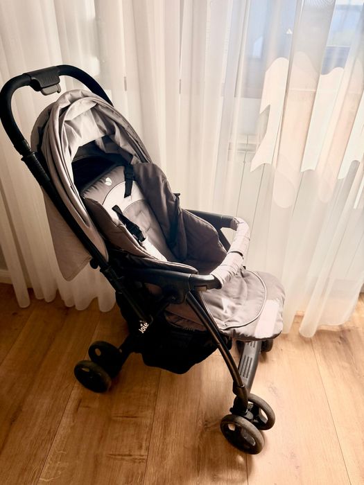 Carucior cu maner reversibil Joie Mirus Dark Pewter