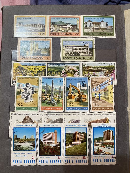 Colcție de timbre vechi