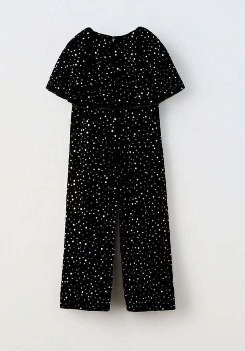 Бархатный комбинезон с паетками Zara!