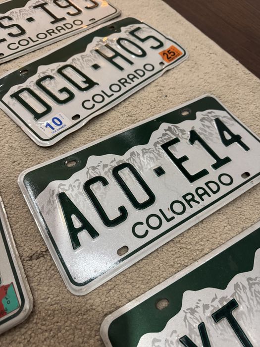 Продам оригинальные автомобильные номера штата Colorado (США).