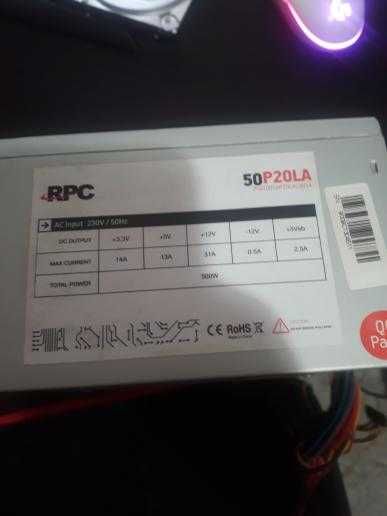 PC Second-Hand– Seagate Barracuda 1TB, PSU RPC 500W,Intel Core i5-2400