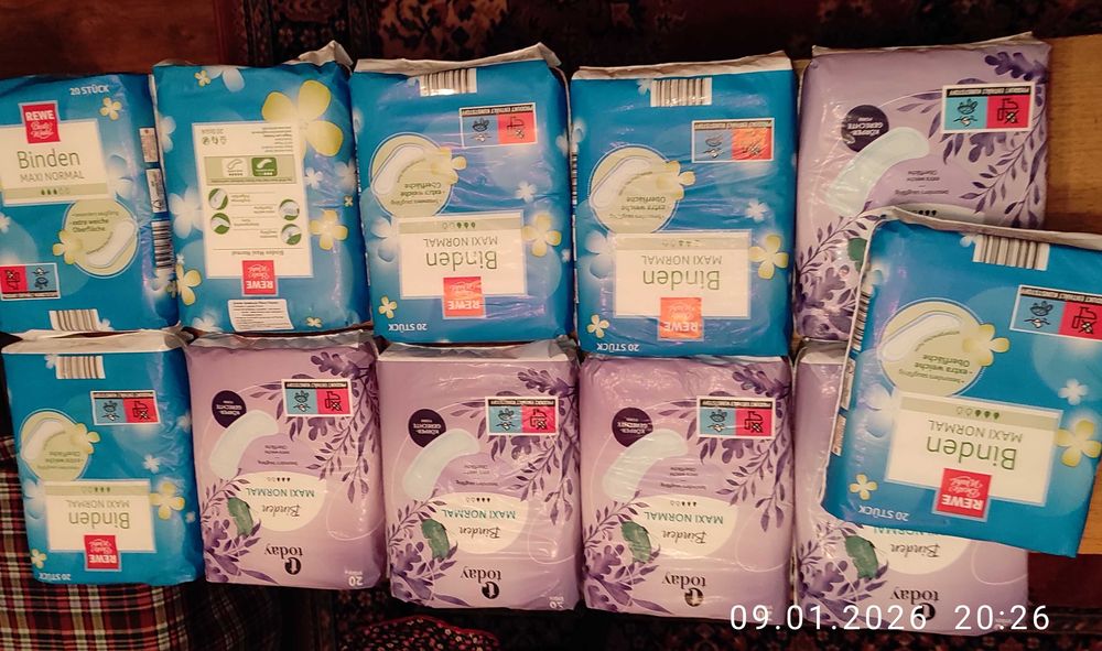 11 ПАКЕТА дамски превръзки без крилца супер евтино