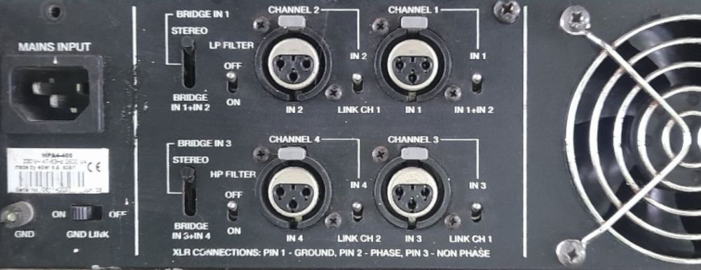 Amplificator Putere ECLER MPA 4x400 W SPANIA