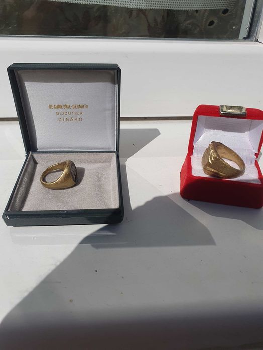 superbe inele bărbătesti placate aur 18 k