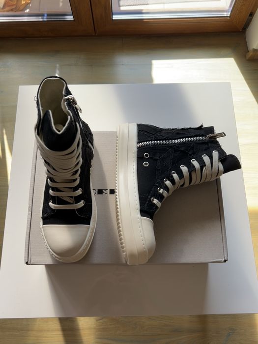 Rick Owens Slashed Black