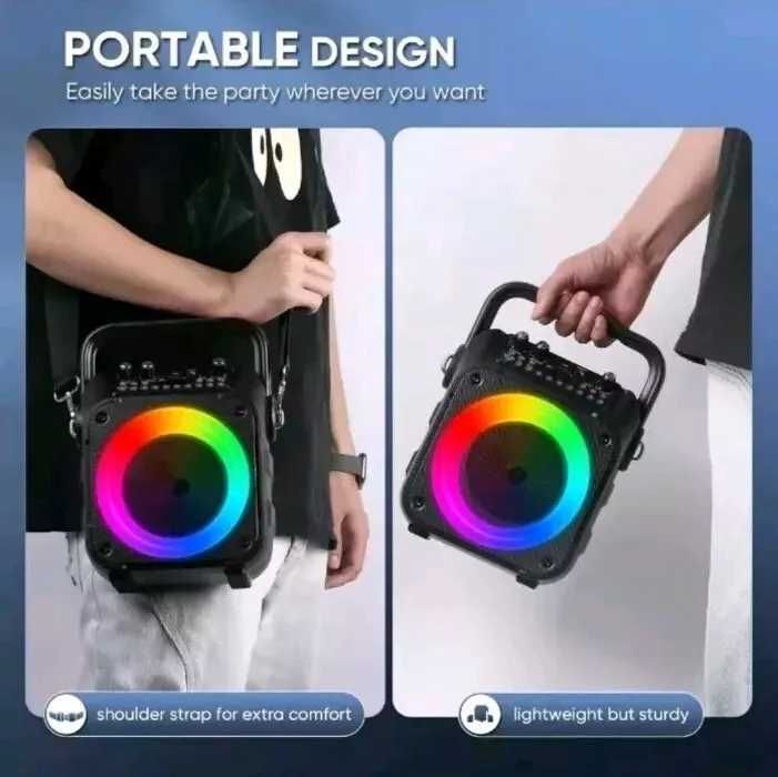 Караоке машина колона с два безжични микрофона