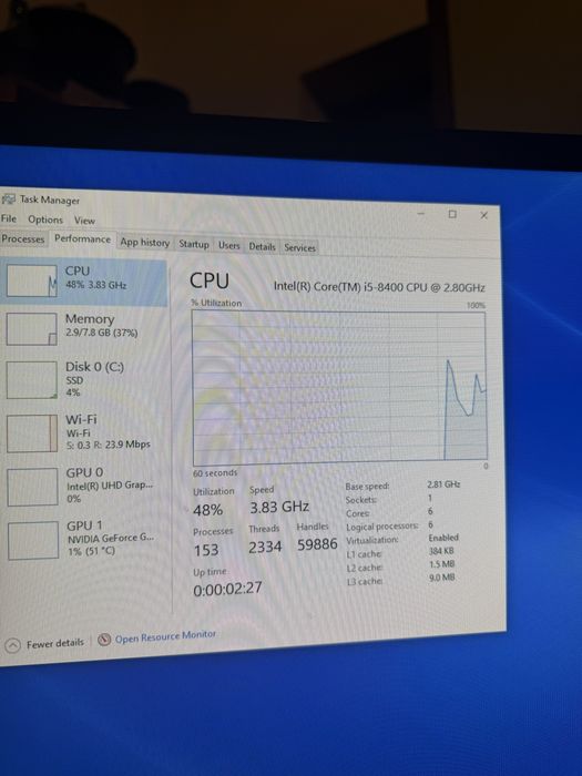 PC Office / Gaming GTX 1050 Gigabyte | i5-8400 | SSD NVMe | Wi-Fi