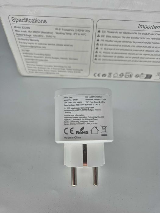 Set 4 Prize Inteligente EIGHTREE Tasmota 16A Monitorizare - Resigilat