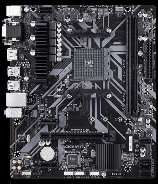 placa de baza am4 gigabyte b450m s2h