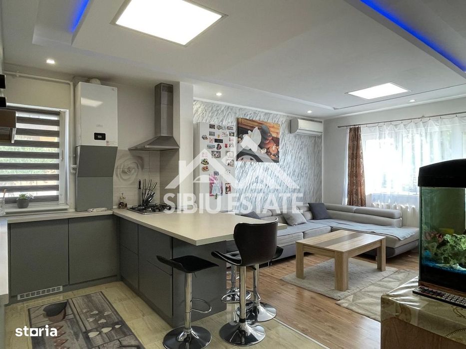 Apartament mobilat utilat 3 camere 2 balcoane–Șelimbar, Brana 123000 e — fotografia 3