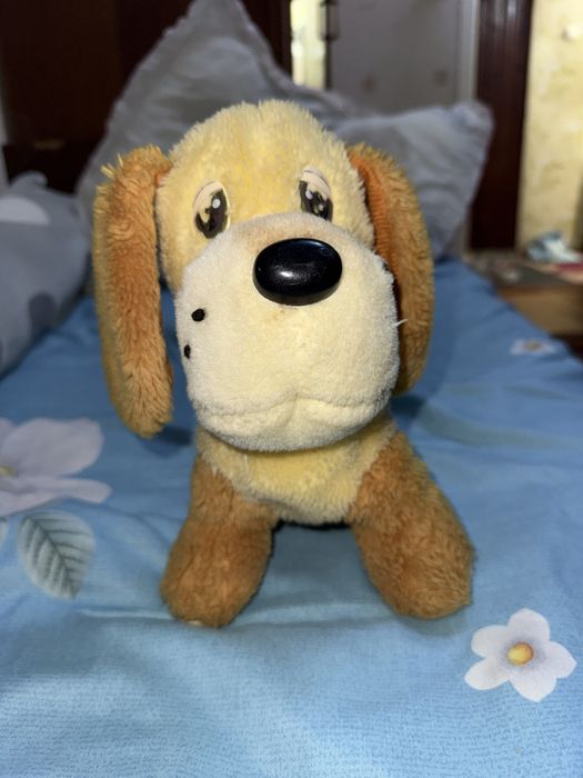 Мягкая,приятная на ощупь, игрушка животное собака