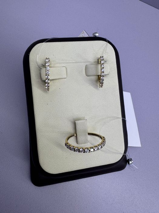 Золотой комплект  с камнями#MA/А