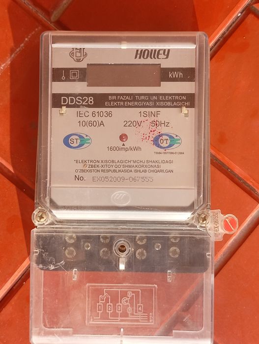 Счётчик электор ишлатилган