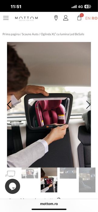 Oglinda BE SAFE XL2 cu lumina led