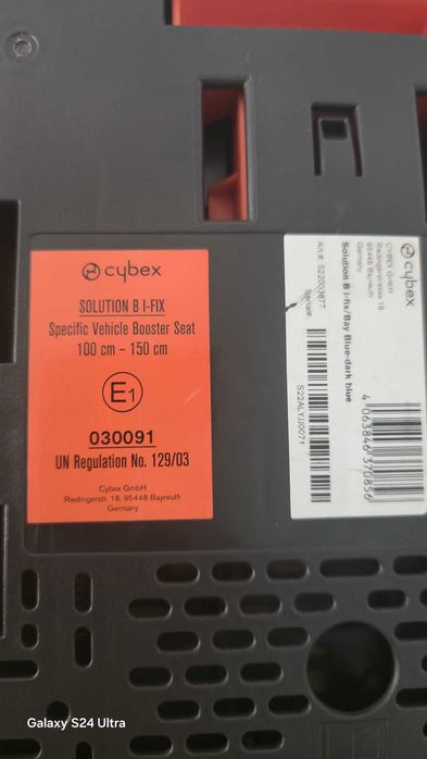 Vând scaun auto pentru copii Cybex Silver Solution B i-Fix – Bay Blue