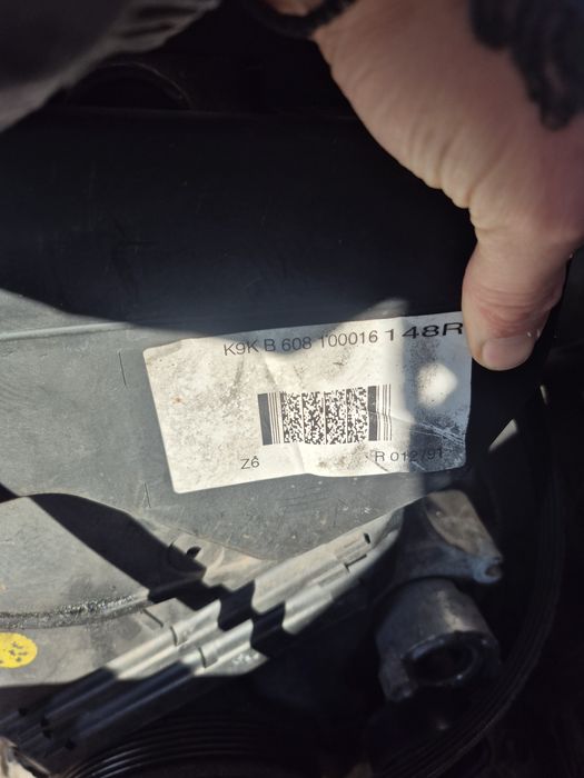 Мотор 1.5dci KNKB6 90кс