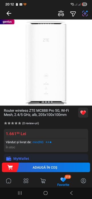 Router wireless ZTE MC888 Pro 5G