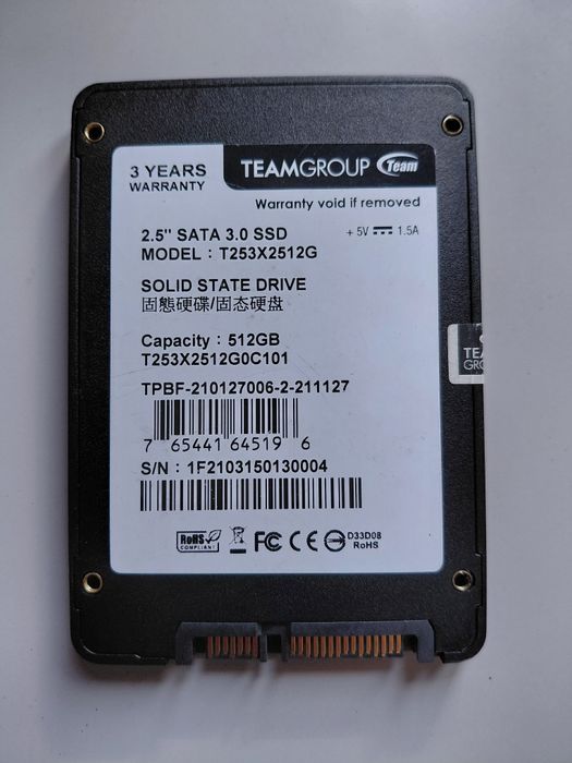 Ssd Team Group 512 Gb