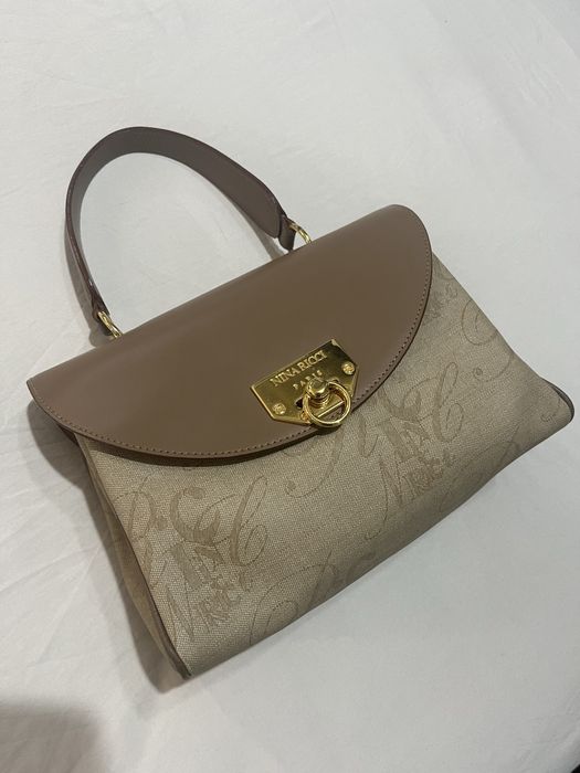 Nina Ricci Geanta de Mana Piele Naturala Made in Italy