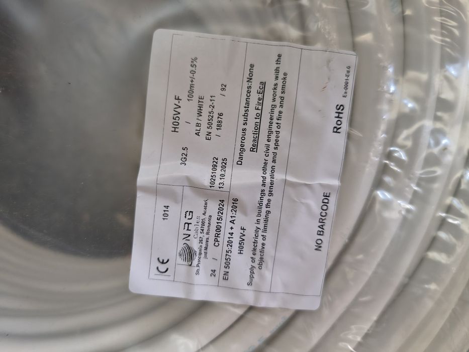 Cablu electric myym  3x1.5 ,3x2.5