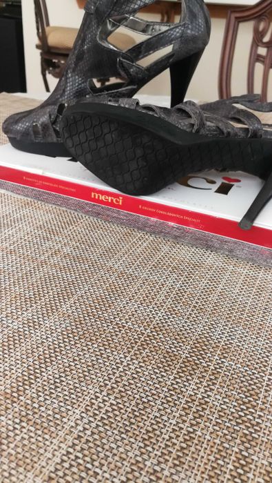 Дамски обувки от естествена кожа Calvin Klein