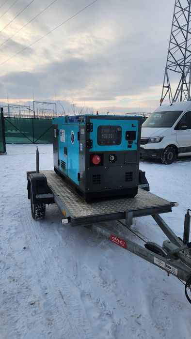 Generator 32 kw diesel trifazic + remorca 1300 kg