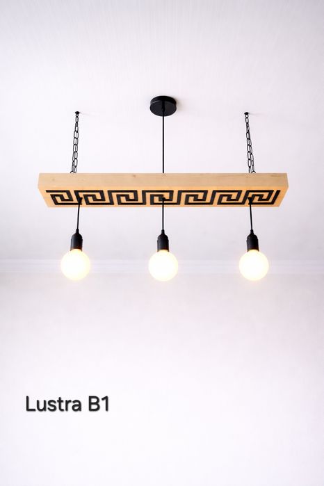 Lustre lemn masiv