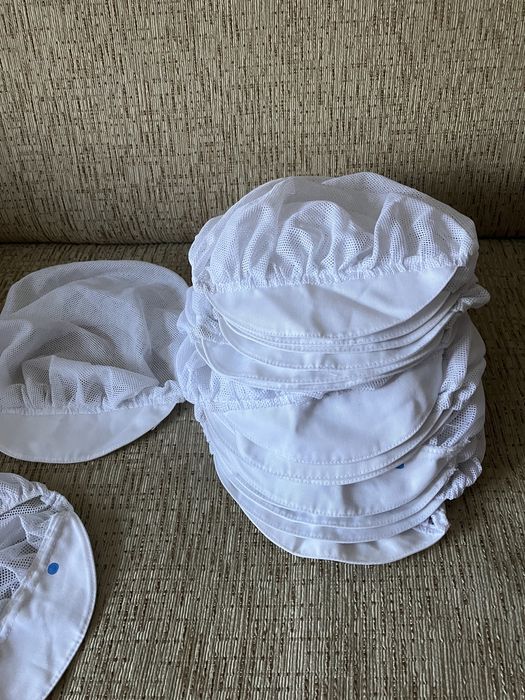 set bonete albe (de protecție)