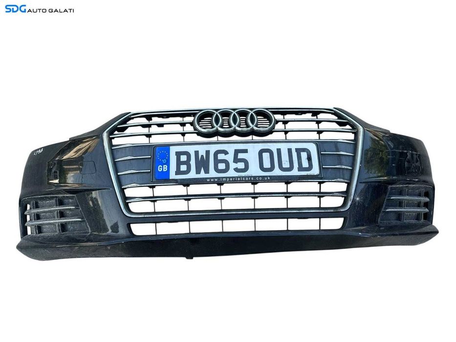 Bara Spoiler Fata Dezechipata FARA Grila Si Emblema Audi A4 B8 B8.5 FL Facelift 2012 - 2015 Culoare LZ9Y [K3502]