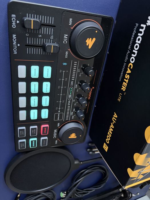 Set microfon+Maonocaster+brat microfon podcast+++