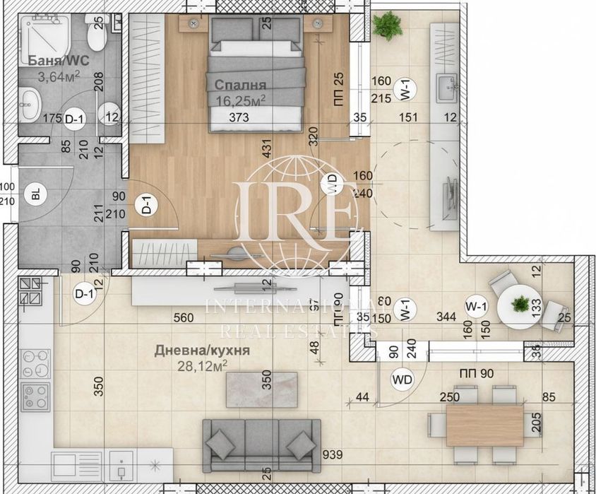 Продава се Двустаен апартамент в Варна, Изгрев - 86 кв.м за 942 €/кв.м - Снимка #4