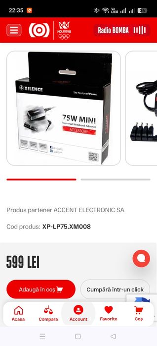 Xilence universal notebook adapter