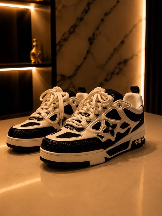 Lv Louis Vuitton Skate White&Blue Edition