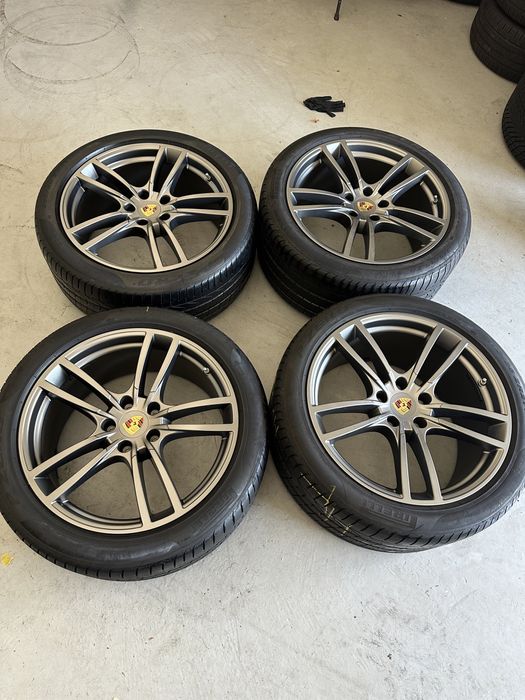 jante porsche cayenne turbo 9y3 anvelope 285 40 21 cu 315 35 21