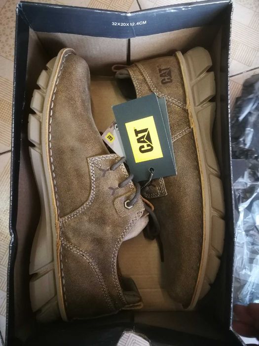 Туфли кожаные, борцовки, мужские мокасины CAT Flex FWD [39-45]