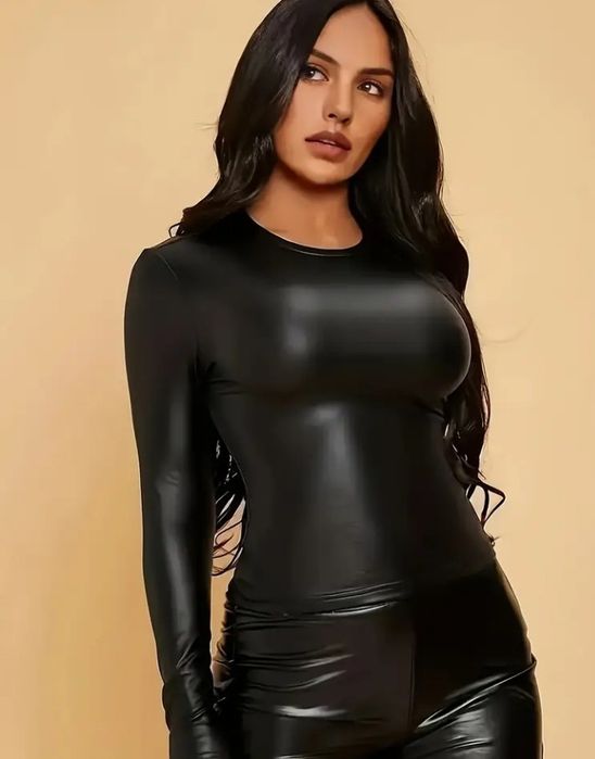 Bluza dama imitație piele super model import Italia new collection