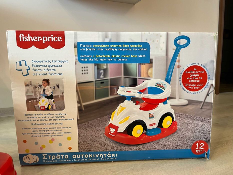 Masinuta 4 in 1 Ride-on Rocker de la Fisher Price